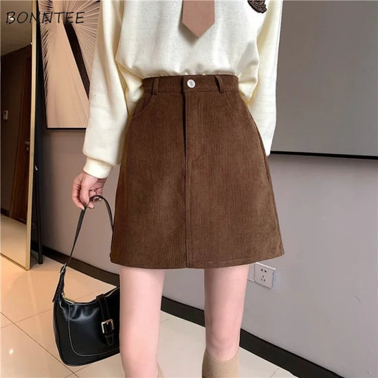 Retro A-Line Skirt for Women