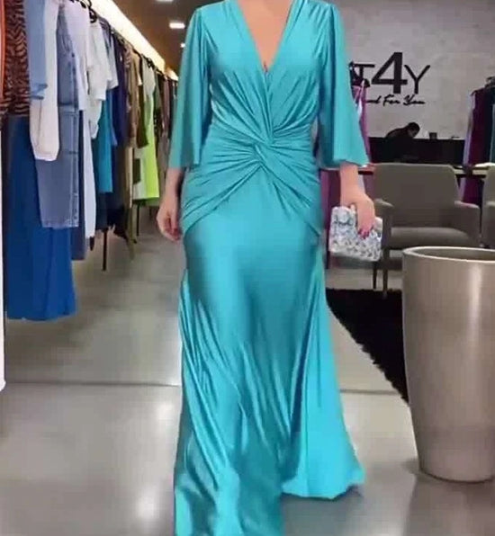 Women’s V-Neck Maxi Dress