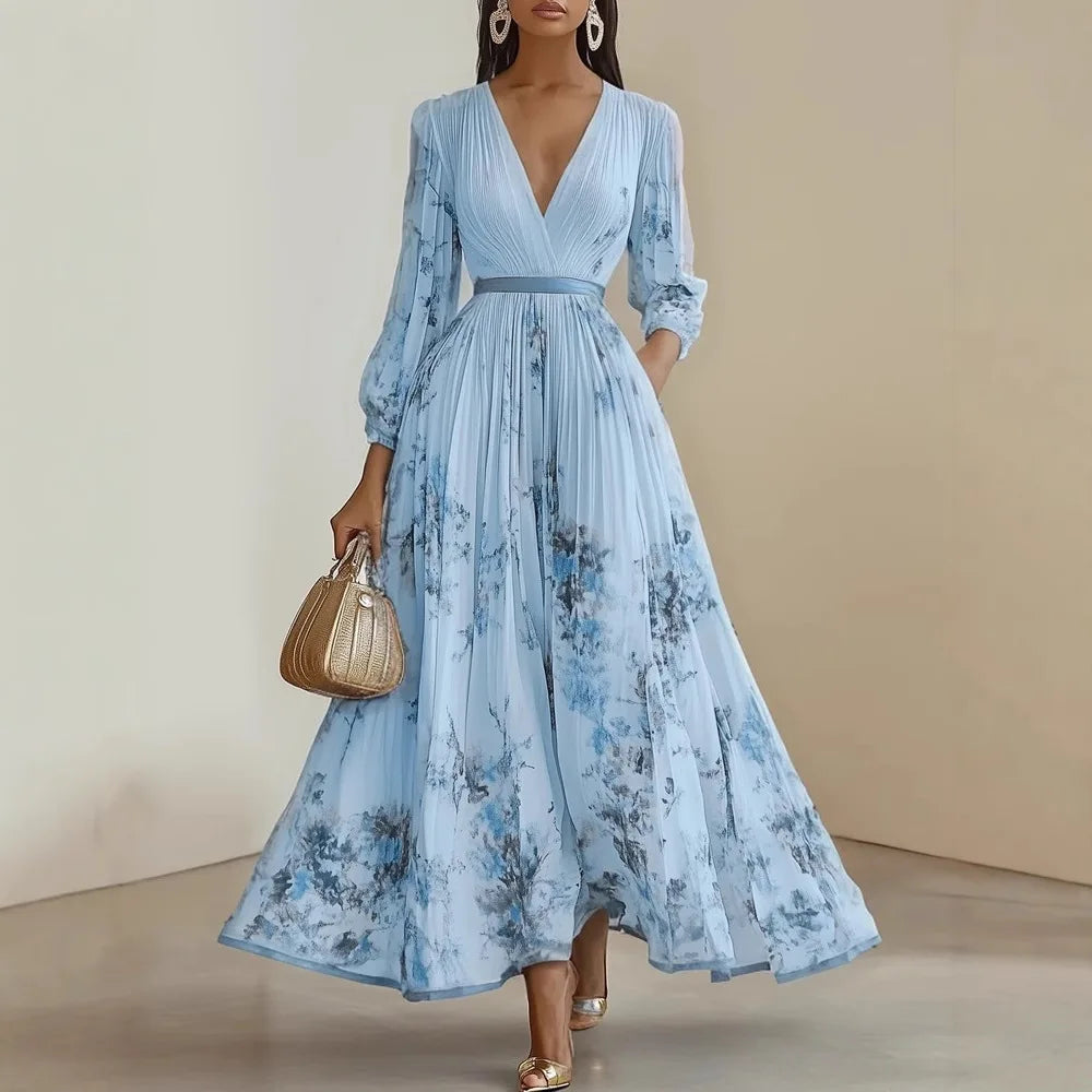 Women’s Slim Floral Maxi Dress