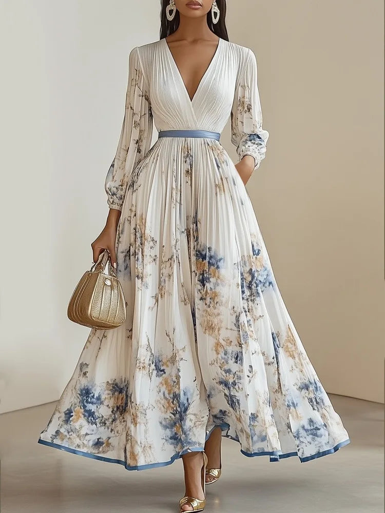Women’s Slim Floral Maxi Dress